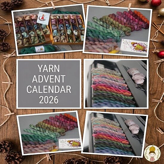 Hand dyed Yarn Advent Calendar 2026 advent PRE-ORDER