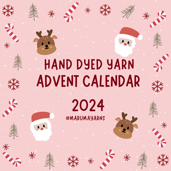 Hand dyed Yarn Advent Calendar 2024 advent calendar 24/25 days PRE-ORDER